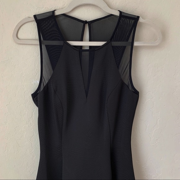 GUESS Embossed Scuba Fit and Flare Dress - Picture 4 of 7